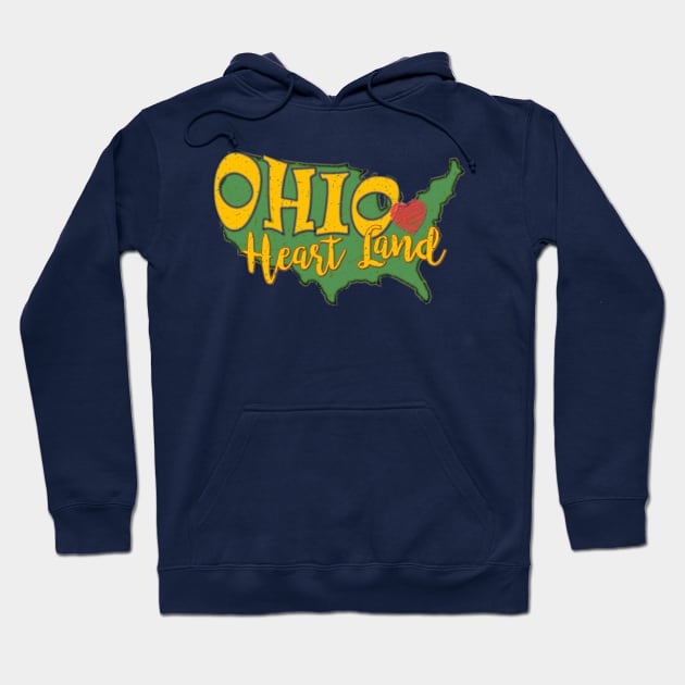 Ohio Heart of it All Hoodie by Bits